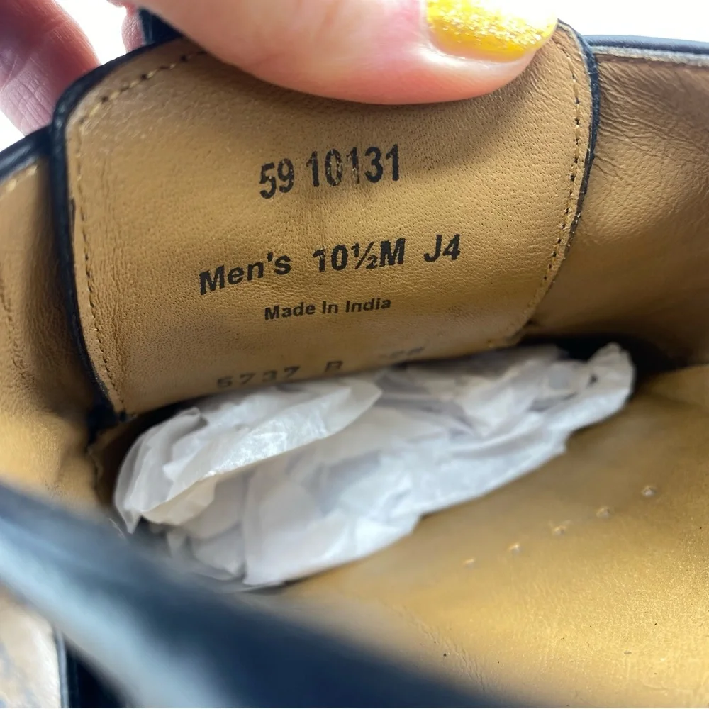 Johnston & Murphy Classic Black Leather Oxfords Size‎ 10.5 formal event work